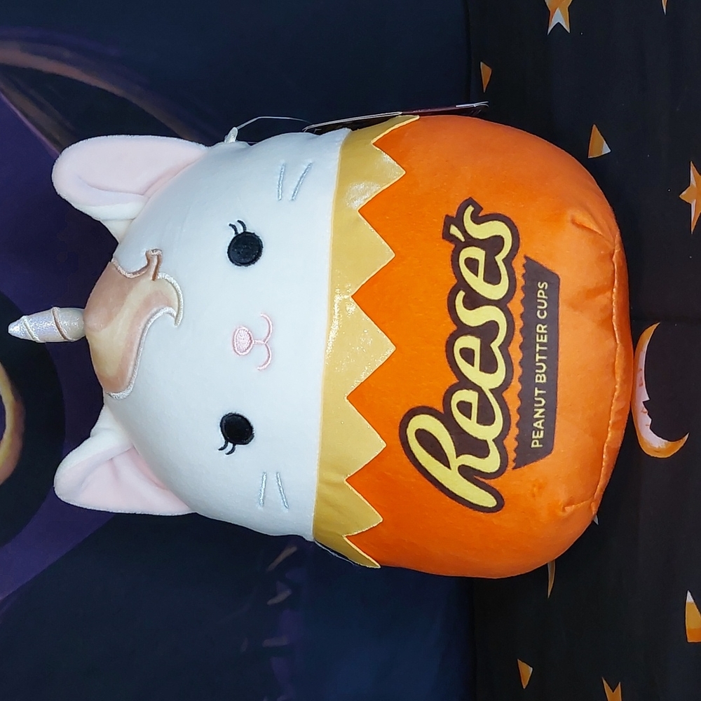 Squishmallow Hershey Reese's Tovinda Unicorn Kitty Plush Halloween Toy NWT
